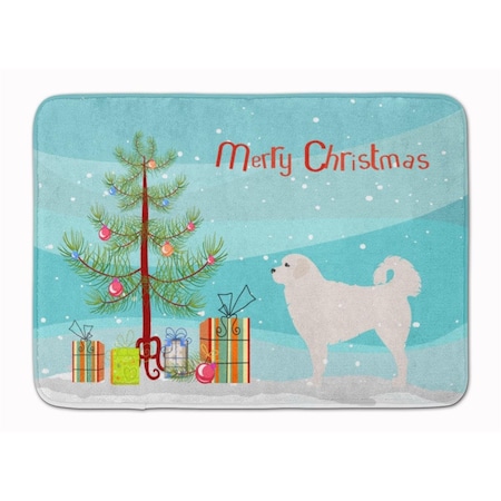 Carolines Treasures Polish Tatra Sheepdog Christmas Tree Machine Washable Memory Foam Mat BB2945RUG